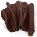 Brown cowhide fine grain whole retro seat, sofa bench renovation, top layer leather fabric, oil wax cowhide leather material. 