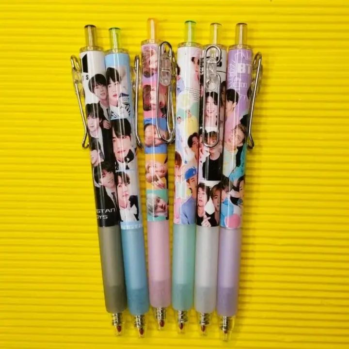 BTS%20Inspired%20Gel%20Pen%20Set%20-%2012%20Piece%20bts%20design%20Ball%20Point%20Kit%20-%20Perfect%20for%20boys%20and%20girls%20-%20BANGTAN%20BOYS%20-%20Student%20geometry%20accessories%20-%20Bts%20pen%20-%20Image%203