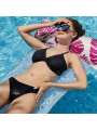 PVC Foldable Water Hammock Summer Inflatable Floating Striped For  Swimming Mattress Sea Swim Ring Party Sunbathing Mattres. 