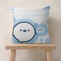 CUTE M-Mamegoma Seal Decorative Room Aesthetics Pillow Case Home Decor Bedroom Sofa Bed Couch Pillow Cover 45x45.