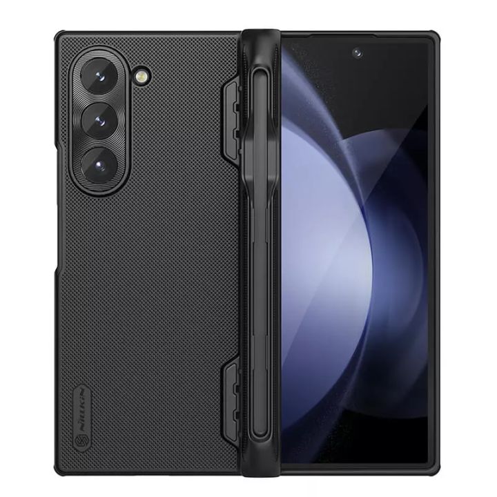 Camshield Case for Samsung Galaxy Z Fold 6 Snug Fit, Hinge Protection, Tactile Touch, Shockproof Protective Cover Black