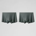 2PCS men's underwear men's spring and summer thin boxers men's breathable and seamless boxer shorts. 