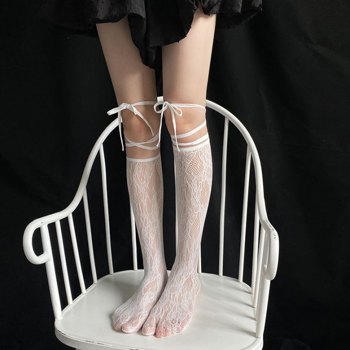 Street%20Split%20Toe%20Socks%20Strappy%20Lace%20Fishnet%20Stockings%20Cool%20JK%20Girl%20Knee%20Socks%20Japanese%20Lolita%20Jk%20Long%20Knee%20High%20Socks%20Lolita%20-%20Image%205