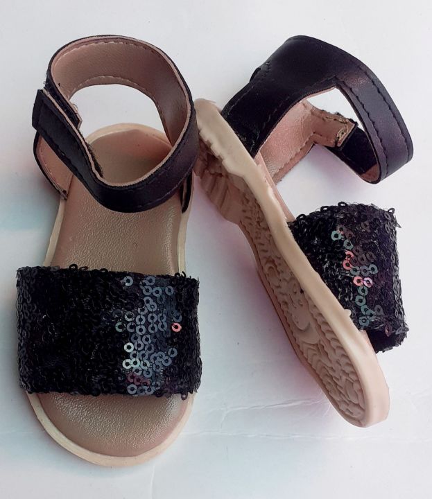 Black strap  baby girls sandal