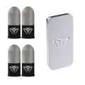 Slim Fingertip Gloves For Gamers Sweatproof Tear Resistant Touch Screen Finger Sleeve Fingertip Cover With Storage Case. 