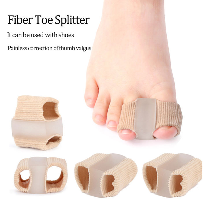 1/2 PCS  Double Hole Bunion Corrector Silicone Big Toe Separator Daily Hallux Valgus Correction Orthopedic Pedicure Care Tool