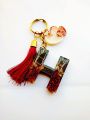 Alphabet keychain letter H customize name keychain. 