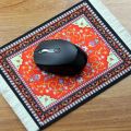 Mairuige Mini Persian Carpet Mouse Pad Desk Computer Notebook Mouse Mat Tea Coaster Pet Pad Multifunctional Anti-slip Desk Pad.