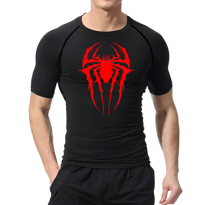 Spider%20Graphic%20Compression%20Shirts%20for%20Men%20Gym%20Workout%20Rash%20Guard%20Athletic%20Quick%20Dry%20Tshirts%20Tees%20Tops%20Undershirts%20Baselayers%20-%20Image%205