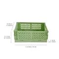 Mr.paper 6 Styles Plastic Stackable Foldable Stationary Holder Simple Cute Student Office Desktop Storage Stationery Organizer. 
