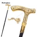Golden Dragon Luxury Pattern Walking Stick Party Fashion Elegant Walking Stick Decorative Cospaly Cane Knob Crosier 89cm. 