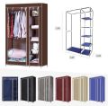 Storage Wardrobe Foldable and Movable Cloth/Fabric Wardrobe with Zip Up Collapsible Cupboard. 