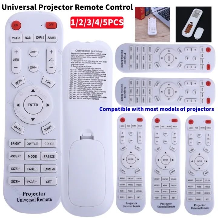 1-5PCS%20Universal%20Projector%20Remote%20Control%20for%203M%20Acer%20Benq%20%20Epson%20Hitachi%20%20Jvc%20Nec%20Optoma%20%20Projector%20Part%20Ac%20-%20Image%202