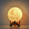 8 cm DIY Planet Lamp Moon Galaxy Night Light Art Painting Graffiti Birthday Gift Bedroom Living Room Decoration (With Stand). 