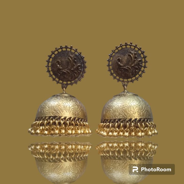 Antique%20Golden%20Jhumkas%20-%20Image%203