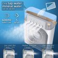 Portable Air Conditioner Fan,  Mini Cooling Ac Fan - in Updated 900ML Personal Air Cooling Fan with Ice Tray-. 