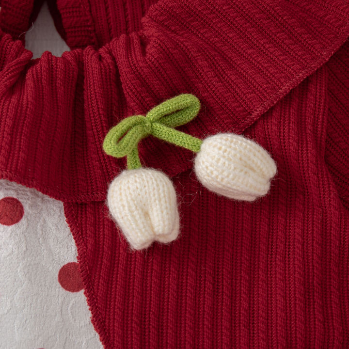 Autumn%20New%20Christmas%20Party%20Baby%20Girl%20Dress,%20Cute%20Polka%20Dot%20Children'S%20Clothing%20Suitable%20For%20Babies%20Aged%206%20Months%20To%203%20Years%20Old%20-%20Image%205