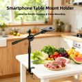 Horizontal Tripod for Phone Smartphone Table Overhead Tripod Stand for Mobile Cellphone Filming Photography Articulated Arm. 