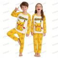 Children's Long Sleeve Boys Pikachu Pajamas Sets Kids Pyjamas Animal Pijamas for 3 to 14 Years Girls Sleepwear Nightwear Pjs.