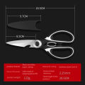 Multifunctional kitchen scissors Household fish cutting meat scissors Stainless steel scissors. 