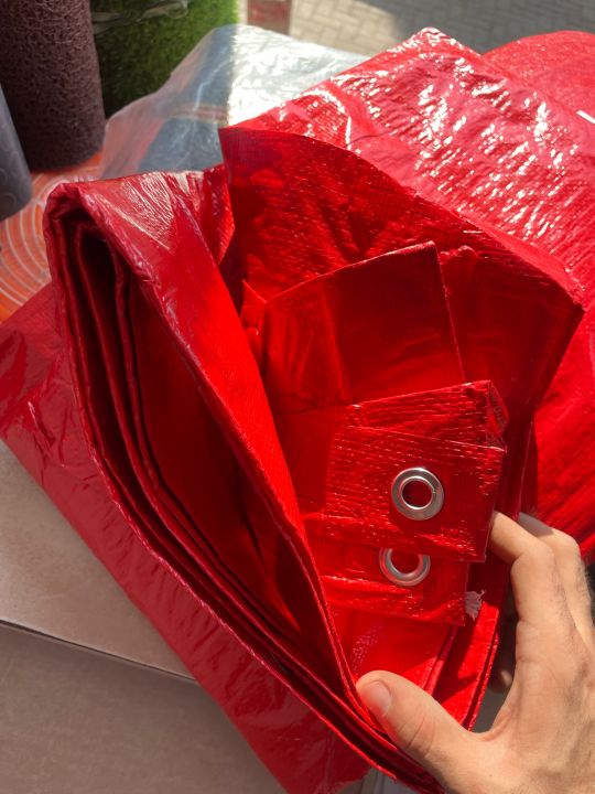 Jilani Orange Tarpaulin - 100% Waterproof Tarpal - Jilani Tiger Tarpaulin - Diamond Tarpaulin - All Sizes Available at Wholesale price. Different size different price. Durable - Readymade.