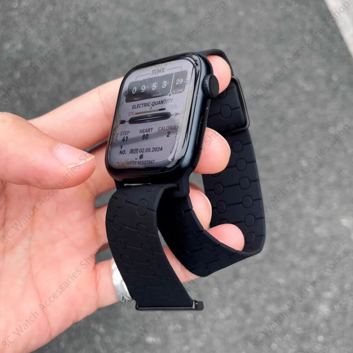 Silicone Magnetic Strap for HK9 Ultra 2 Max 45mm HK8 Pro Max 49mm 44mm ...