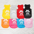 Pet Dog Clothing Summer Soft Polyester Teddy Dog Thin Tank Top Breathable and Cool Dog Cat Clothing Small Dogs T Shirt. 