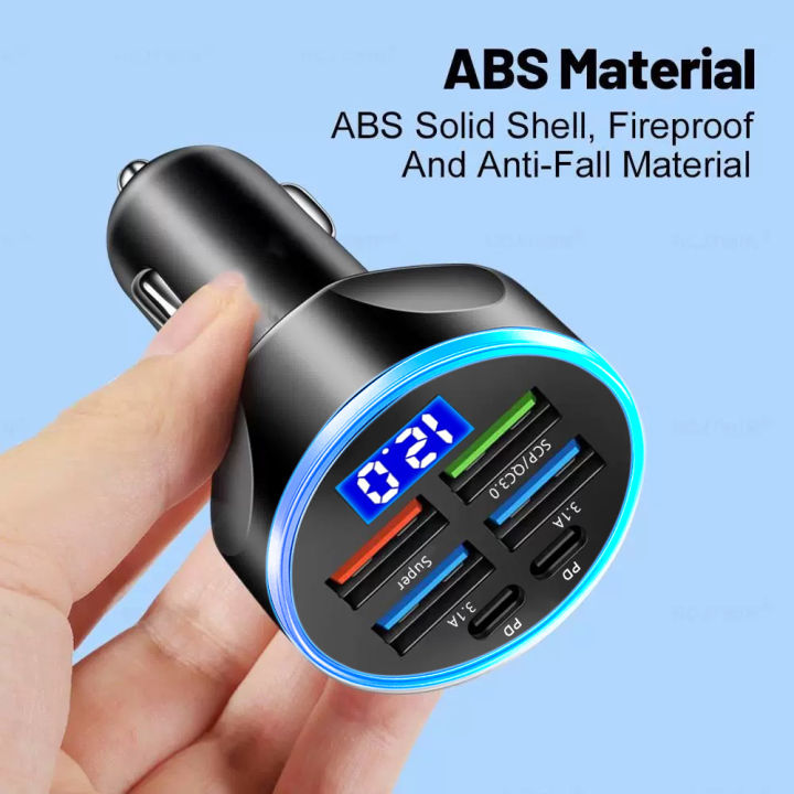 250W%20PD%20Car%20Charger%20QC3.0%20Fast%20Charge%206-in-1%20Car%20Cigarette%20Lighter%20Plug%206%20Port%20Car%20Charger%20Flash%20Charge%20with%20Digital%20Display%20%EF%BB%BF%20-%20Image%204