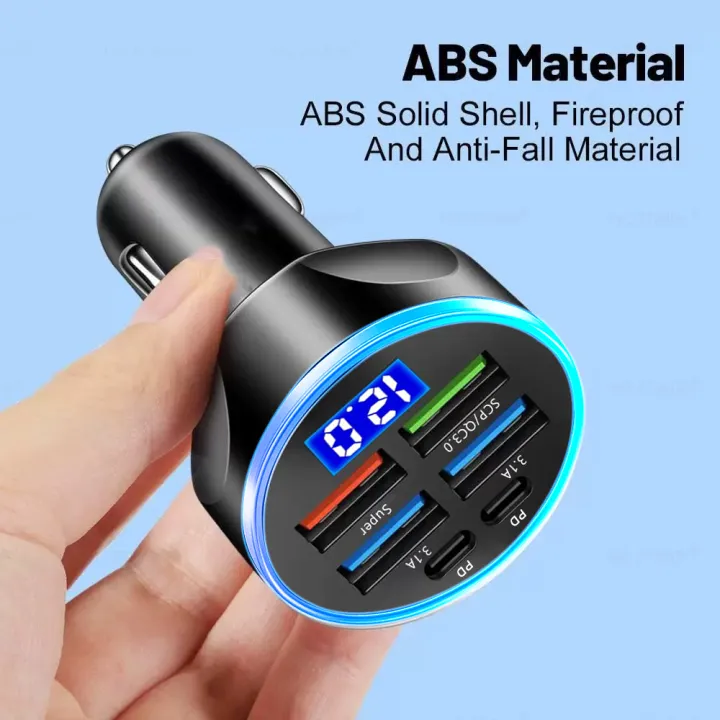 250W%20PD%20Car%20Charger%20QC3.0%20Fast%20Charge%206-in-1%20Car%20Cigarette%20Lighter%20Plug%206%20Port%20Car%20Charger%20Flash%20Charge%20with%20Digital%20Display%20%EF%BB%BF%20-%20Image%204