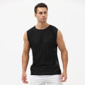 Running Vest Men Loose Sleeveless Shirt Basketball Tank Top Gym Sportswear For Male Fitness Workout Muscle Top Mesh Breahtable.