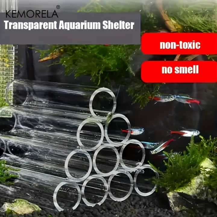 KEMORELA%20Acrylic%20Aquarium%20Decorations%20Set%20Fish%20&%20Shrimp%20Shelter%20Houses%20Transparent%20Simulation%20for%20Fish%20Tanks-3/6/10/15PCS%20Option%20-%20Image%202
