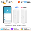 Smart PIR WiFi Zigbee 3.0 Motion Sensor Human Body Presence Sensor APP Remote Control Work with Tuya Smart Life Alexa Yandex. 