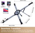 Foldable Multi Device Stand for Mobile Phone Tablet Laptop – Portable Adjustable Aluminum Alloy Desktop Stand with Anti Slip Pads. 