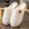 Felt Platform Slippers Men TPR Memory Foam Warm Soft Cushion Non Slip Comfortable Durable Living Shoes Premiu. 