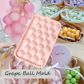 Grape Ball Handmade Soap Molds Candle Molds One String of Grape Handmade Candle Soap Molds Set, Silicone Material, Round Shape,. 