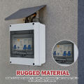 Outdoor Household Switch Waterproof Electrical Distribution Box Circuit Breaker 2 Way Power Plastic Junction Wire Box IP65. 