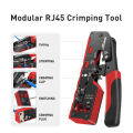 ZoeRax Cat7 RJ45 Crimp Tool compatible for Cat7/6a/6/5e Ethernet Cable with Cut/Strip Multi-function crimper With Spare blades. 