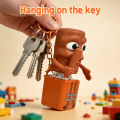 Tung tung tung Sahur Fidget Keyboard Clicker Keychain Anxiety Relief Stress Toy Keychain With sound and light Action Figure. 
