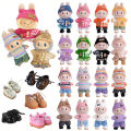 6.7inch Labubu Clothing Accessories Set Hat + Clothes + (Pants or Skirt) Doll Clothes Suitable for Fashion Plush Dolls Shoes.