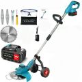 24V Cordless Grass Cutter  Rechargeable Brush Cutter Grass Trimmer Lawn Mower. 