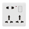 8 Pin Multi with 2 Pin and Dual 3 Pin 16A Combined Function Universal Socket with Switch & board. 