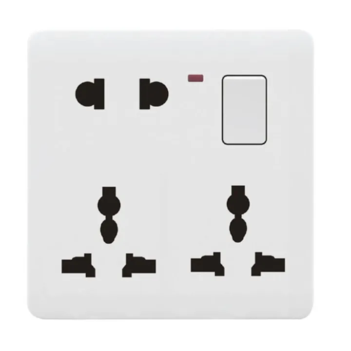 8%20Pin%20Multi%20with%202%20Pin%20and%20Dual%203%20Pin%2016A%20Combined%20Function%20Universal%20Socket%20with%20Switch%20&%20board%20-%20Image%202