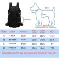 Double Shoulder Breathable Portable Travel Pet Dog Carrier Backpack Mesh Carrier Front Bag for Small Dog Cats Outdoor. 