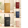 Large image: durable PU leather long wallet shoulder bag crossbody bag scratch-resistant -- 6084. 
