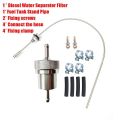 Diesel Heater Fuel Tank Vertical Pipe 650x5mm Stainless Steel, White 5m Hose Kit, Complete Set.