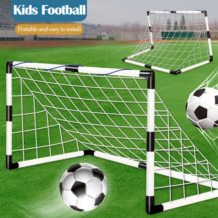 Football%20Sports%20Toys%20Game,%20Children's%20Foldable%20Football%20Goal%20with%20Pump%20and%20Ball%20Outdoor%20Lawn%20Soccer%20Training%20%20for%20Kids%20-%20Image%203
