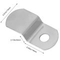 20pcs Z Shape Corner Brackets Offset Canvas Clips with Screws Iron Clip Framing Supporting for DIY Furniture Making Supplies. 