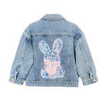 1 2 3 4 5 6 8 10 Years Girls Denim Jacket Cute Rabbit Spring Autumn Fashion Little Princess Baby Coat Birthday Gift Kids Clothes. 