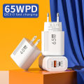 65W GaN Fast Charging USB Type C Charger US EU Plug PD 3.0 Quick Charge Travel Wall Charger For Phone Adapter For iPhone . 