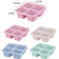 4 Grid Snack Containers Reusable Meal Prep Lunch Containers Portable for Kids and Adults Home Snack Storage Bottles Kitchen Tool. 